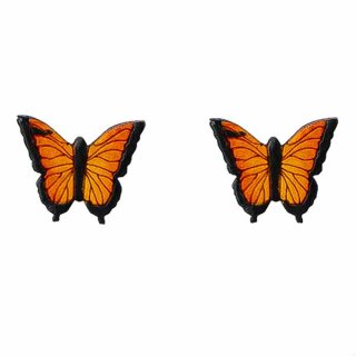 Ohrstecker SCHMETTERLING gelb, Flaschenkurbis