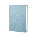 Notizbuch M ORNAMENTAL blau nachfullbar , Leder