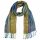 Schal PAISLEY turkis-blau-curry, 165x35cm, Seide