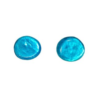 Ohrstecker mini, blau, Capiz