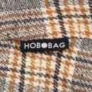 Tasche HOBOBAG Kilt, grau-braun, Wollmix