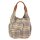 Tasche HOBOBAG Kilt, grau-braun, Wollmix