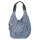 Tasche HOBOBAG blue jeans, blau/hellblau, Wollmix