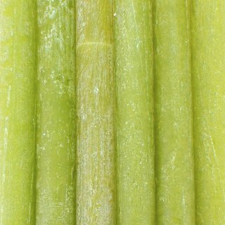 Stabkerze 23cm FROSTED limette, Kapula