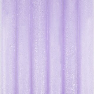 Stabkerze 23cm FROSTED lilac, Kapula