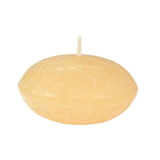 Schwimmkerze 5x2cm FROSTED honey, Kapula