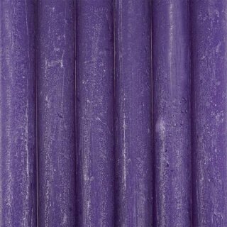 Stabkerze 23cm FROSTED purple, Kapula