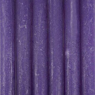 Stabkerze 23cm FROSTED purple, Kapula