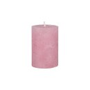 Stumpenkerze 4,5x7cm FROSTED zartpink, Kapula
