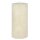 Stumpenkerze 7x15cm FROSTED creme, Kapula
