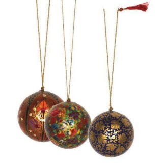 Lack Weihnachtskugel Ø 7,5 cm verschiedene Farben