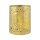 Windlicht 10x13cm STARLIGHT gold-gold, Eisenblech