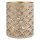 Windlicht 10x13cm FANNY beige-gold, Eisenblech