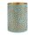 Windlicht 8x10cm SUNRISE mint-gold, Eisenblech