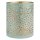 Windlicht 10x13cm SUNRISE mint-gold, Eisenblech