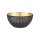 Lichtschale SUNNY,11x5 cm, schwarz-gold, Eisenblech