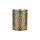 Windlicht 8x10cm GLAMOUR grun-gold, Eisenblech