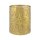 Windlicht 10x13cm CHRISTAL gold-gold, Eisenblech