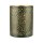 Windlicht 10x13cm GLAMOUR grun-gold, Eisenblech