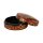 Dose Kaschmir rund, 11cm, handbemalt, Pappmache