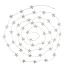 Girlande Ministerne 300cm silber, Papierdeko