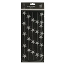 Girlande Ministerne 300cm silber, Papierdeko