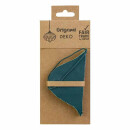 Papierdeko Origami 9cm ONION petrol zweifarbig, Glitter