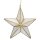 Stern 3D weis-gold, Capiz