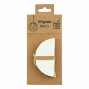 Papierdeko Origami 7cm KUGEL weis, Glitter