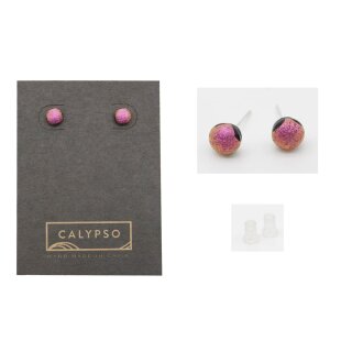 Kupfer Ohrstecker pink