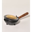 RÄUCHERPFANNE Eisen m. Messing, dm12xL24xH6cm,...