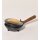 RÄUCHERPFANNE Eisen m. Messing, dm12xL24xH6cm, Holzgriff