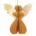 Baumschmuck Engel Origami 7cm goldgelb Sterne, Papier