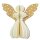 Baumschmuck Engel Origami 7cm weiß Sterne, Papier