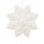 Faltstern Schneeflocke 23cm, weis, Papier