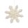 4er Set Faltsterne Schneeflocken, 15cm, weis, Papier