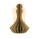 Baumschmuck Engel Origami 12cm piniengrun Sterne, Glitter