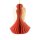 Baumschmuck Engel Origami 12cm rot Sterne, Glitter