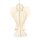 Baumschmuck Engel Origami 12cm weis Punkte, Glitter
