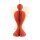 Baumschmuck Engel Origami 12cm rot Punkte, Glitter