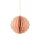 Papierdeko Origami 8cm SPHERE taupe, Glitter