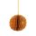 Papierdeko Origami 8cm SPHERE goldgelb, Glitter