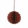Papierdeko Origami 8cm SPHERE weinrot, Glitter