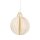 Papierdeko Origami 7,5cm GLOBE weis, Glitter