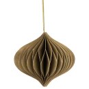 Papierdeko Origami 9cm ONION piniengrun, Glitter
