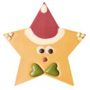 Stern mit Weihnachtsmütze de luxe