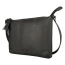 Handtasche Vintage-TUSSEL schwarz, Rindsleder