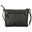 Handtasche Vintage-TUSSEL schwarz, Rindsleder