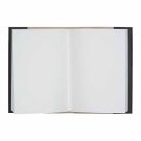 Notizbuch M STARS, nachtblau/kupfergold nachfullbar, Leder