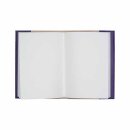 Notizbuch S STARS purpur/kupfergold, nachfullbar, Leder